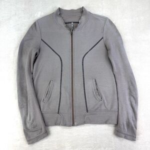 Blue Canoe Organic Jacket Womens Small Grey Full Zip Knit Track Jacket USA‎